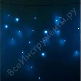 Светодиодная гирлянда neon-night бахрома постоянное свечение 2.4х0.6м 88 led синий 255-053