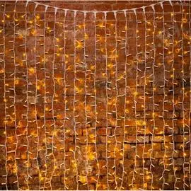 Светодиодная гирлянда neon-night дождь постоянное свечение 2х3м 760 led жёлтый 237-131