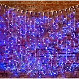 Светодиодная гирлянда neon-night дождь постоянное свечение 2х1.5м 360 led синий 237-113