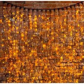 Светодиодная гирлянда neon-night дождь постоянное свечение 2х3м 760 led жёлтый 237-141