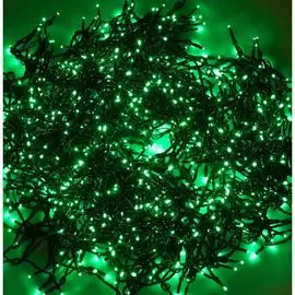 Светодиодная гирлянда neon-night клиплайт 5 нитей по 20м, 665 led, зеленый 323-604