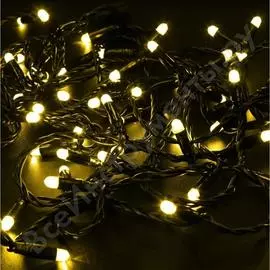 Светодиодная гирлянда neon-night нить с эффектом мерцания 10м 100 led, жёлтый, без комплекта подключения 305-271