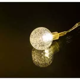Светодиодная гирлянда perfeo шар 4 10led, стекло, 1.5м, 2хаа 30013108
