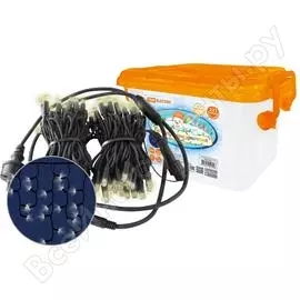 Светодиодная гирлянда tdm бахрома, 2х1м, 152led, 2700к, черный шнур sq0361-0064