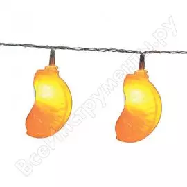 Светодиодная гирлянда uniel uld-s0400-010/stb/2aa warm, white, ip20, orange, на батарейках ul-00003393