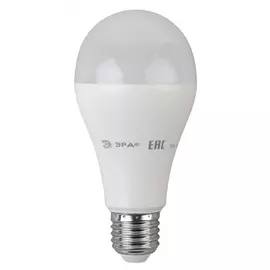 Светодиодная ламап эра eco led a65 20w 827 e27 диод, груша, 20вт, теплый, e27 б0031709