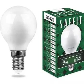 Светодиодная лампа SAFFIT SBG4509 9W 230V E14 4000K 55081