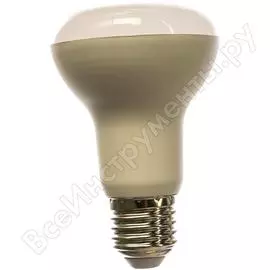 Светодиодная лампа эра eco led r63-8w-827-e27, рефлектор, теплый б0020635