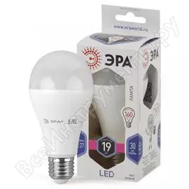 Светодиодная лампа ЭРА LED A65-19W-860-E27 10/100/1200 Б0031704