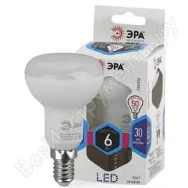 Светодиодная лампа ЭРА LED smd R50-6w-840-E14 Б0020556