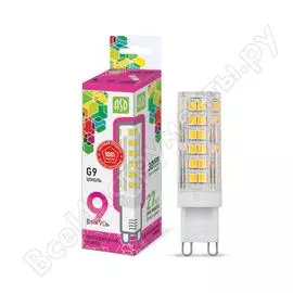 Светодиодная лампа asd led-jcd-std 9вт, 230в, g9, 6500к, 810лм 4690612026688