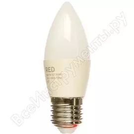 Светодиодная лампа КРАСНАЯ ЦЕНА B35 7W E27 3000K 570лм 4606400618904