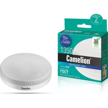 Светодиодная лампа Camelion LED15-GX53/865/GX53 13648