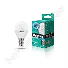 Светодиодная лампа Camelion LED12-G45/845/E14 13695
