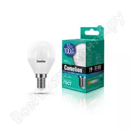 Светодиодная лампа Camelion LED12-G45/865/E14 13697