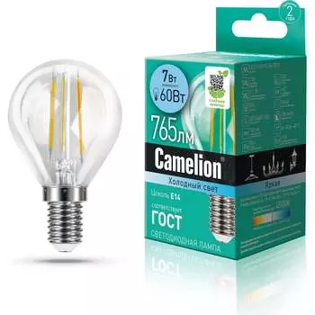 Светодиодная лампа Camelion LED7-G45-FL/845/E14 13458
