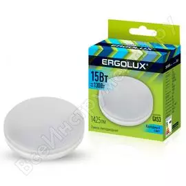 Светодиодная лампа Ergolux LED-GX53-15W-GX53-4K 14239