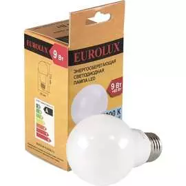 Светодиодная лампа Eurolux LL-E-A60-9W-230-4K-E27 76/2/14