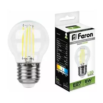 Светодиодная лампа FERON LB-61 5W 230V E27 4000K 25582