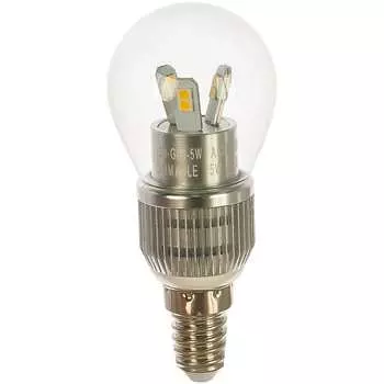 Светодиодная лампа gauss led globe crystal clear 5w e14 4100k ha105201205-d