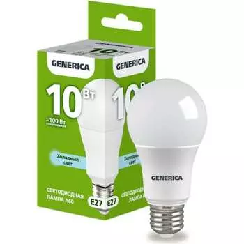 Светодиодная лампа GENERICA LL-A60-10-230-65-E27-G