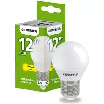 Светодиодная лампа GENERICA LL-G45-12-230-30-E27-G