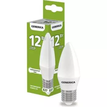 Светодиодная лампа GENERICA LL-C35-12-230-40-E27-G