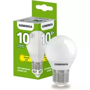 Светодиодная лампа GENERICA LL-G45-10-230-30-E27-G