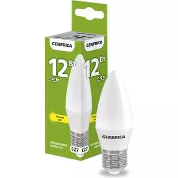 Светодиодная лампа GENERICA LL-C35-12-230-30-E27-G