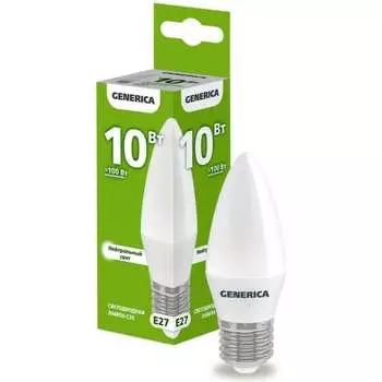 Светодиодная лампа GENERICA LL-C35-10-230-40-E27-G