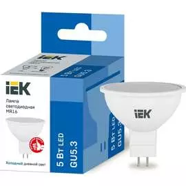 Светодиодная лампа IEK LLE-MR16-5-230-65-GU5