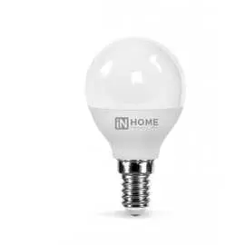 Светодиодная лампа IN HOME LED-ШАР-VC 4690612024882