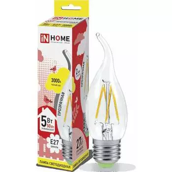 Светодиодная лампа IN HOME LED-СВЕЧА НА ВЕТРУ-deco 4690612007649