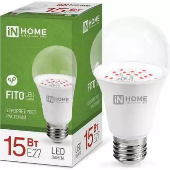 Светодиодная лампа IN HOME LED-A60-FITO 4690612036502