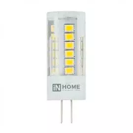 Светодиодная лампа in home led-jc-vc 3вт 12в g4 4000к 270лм 4690612019796
