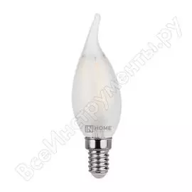 Светодиодная лампа in home led-свеча на ветру-deco 5вт 230в е14 4000к 450лм матовая 4690612006802