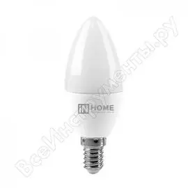Светодиодная лампа IN HOME LED-СВЕЧА-VC 4690612020426