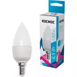 Светодиодная лампа КОСМОС LED Экономик CN 6.5Вт 220В E14 4500К LkecLED6.5wCNE1445