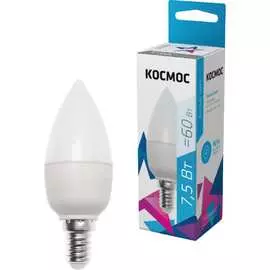 Светодиодная лампа КОСМОС LED Экономик CN 7.5Вт 220В E14 4500К LkecLED7.5wCNE1445