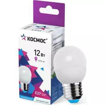 Светодиодная лампа КОСМОС LkeLED12wGL45E2765
