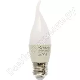 Светодиодная лампа космос basic cw 8.5w 220v e27 3000k lkecled8.5wcwe2730