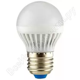 Светодиодная лампа REV LED G45 Е27 7Вт, 560Лм, 4000K 32343 3