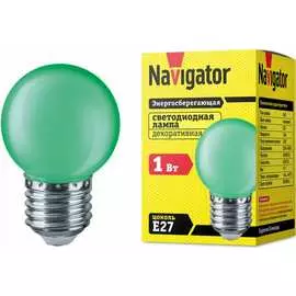 Светодиодная лампа Navigator NLL-G45-1-230-G-E27 71828 434030