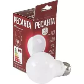 Светодиодная лампа Ресанта LL-R-A60-7W-230-4K-E27 76/1/12