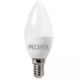 Светодиодная лампа Ресанта LL-R-C37-5W-230-4K-E14 76/1/2