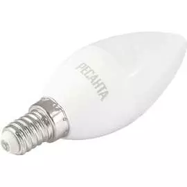 Светодиодная лампа Ресанта LL-R-C37-6W-230-3K-E14 76/1/3
