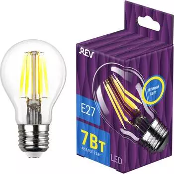 Светодиодная лампа REV PREMIUM FILAMENT LED A60 E27 7Вт, 695Лм, 2700K 32353 2