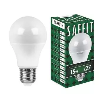 Светодиодная лампа SAFFIT E27 15W 4000K SBA6015 55011