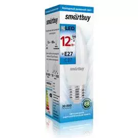Светодиодная лампа Smartbuy SBL-C37-12-60K-E27