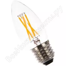 Светодиодная лампа sweko 5 шт 17led-c35-4w-230-3000k-e27-cl